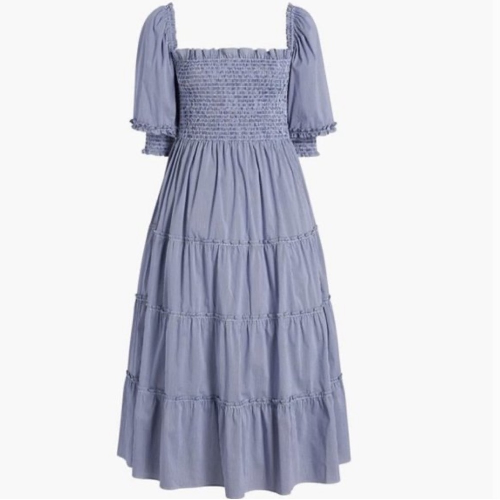 Hill House Blue Smocked Dress